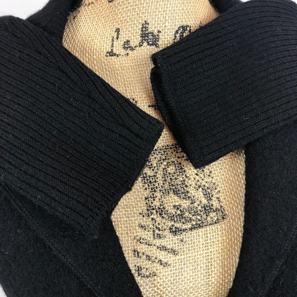 Herman Geist Black Wool Button Down Jacket - image 7